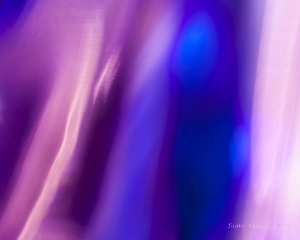 Abstract photo of pink and blue glass